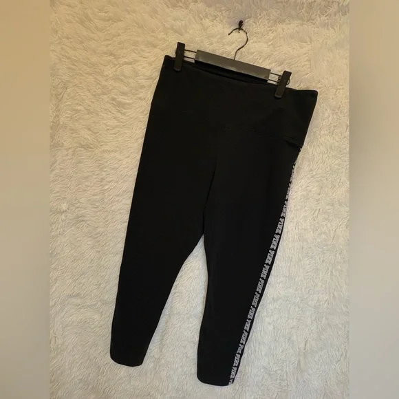 PINK Victoria's Secret High Rise Leggings | Logo Side Stripe | Athletic | XL - Picture 10 of 17